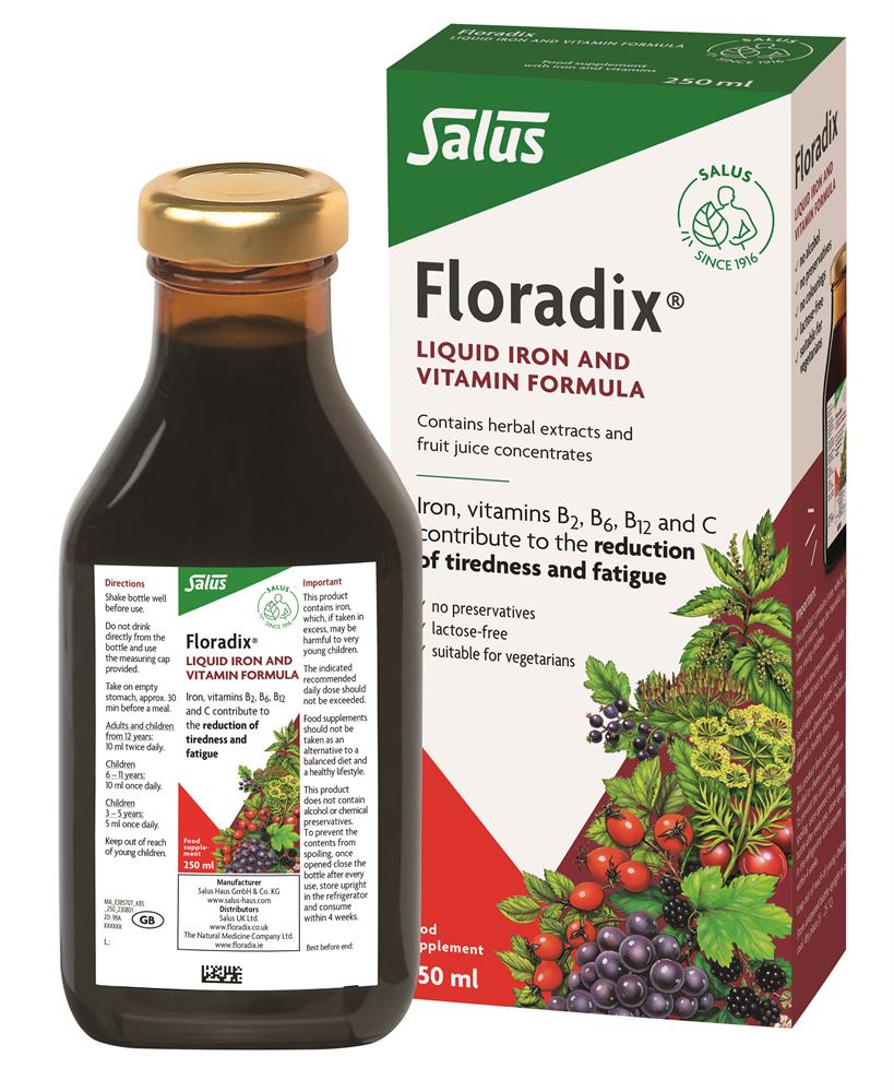 Floradix Liquid Iron And Vitamin Formula 250Ml