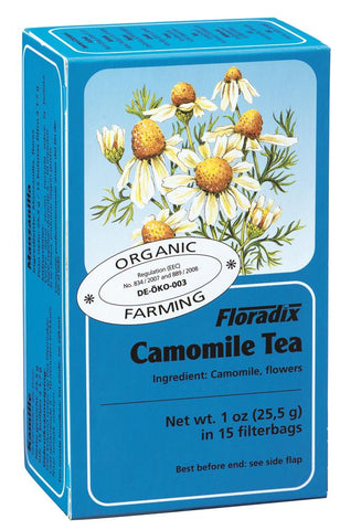 Floradix Camomile Organic Herbal Tea 15 Filterbags (Pack Of 4)