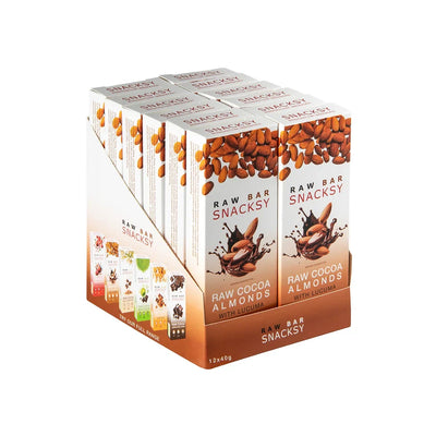 Snacksy Raw Chocolate Alternative Almond & Lucuma 40g (Pack of 12)