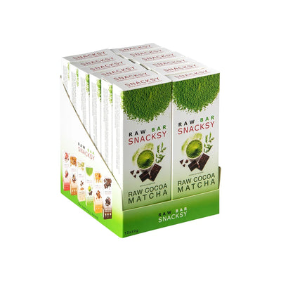 Snacksy Raw Chocolate Alternative Matcha 40g (Pack of 12)