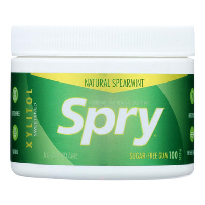 Spry Spearmint Xylito Gum 100 Pieces 138g (Pack of 60)