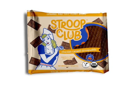 Stroop Club 2 Pack Organic Plant Based Chocolate Caramel 65g