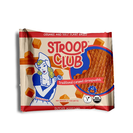 Stroop Club 2 Pack Organic Plant Based Traditional Caramel 60g