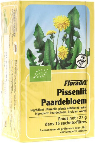 Floradix Dandelion Leaves Organic Herbal Tea 15 Filterbags (Pack Of 4)