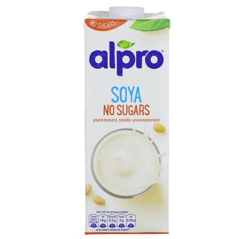 Alpro Soya Drink No Sugars 1L (Pack of 8)
