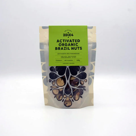 2DiE4 Live Foods Activated Organic Brazils Nuts 100g (Pack of 6)