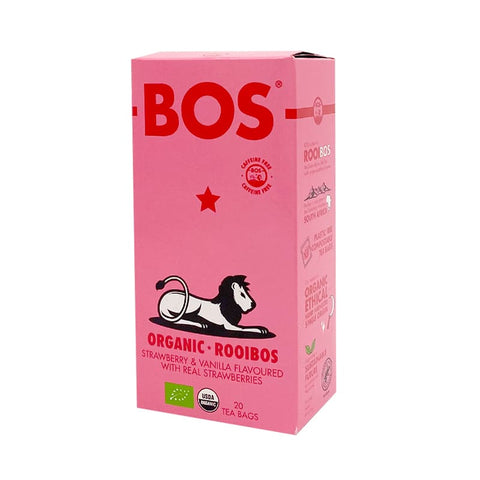 BOS Rooibos - Strawberry & Vanilla Organic 20 Bags (Pack of 12)