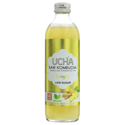 Ucha Kombucha Ginger 350ML (Pack of 12)