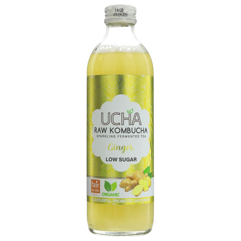 Ucha Kombucha Ginger 350ML (Pack of 12)