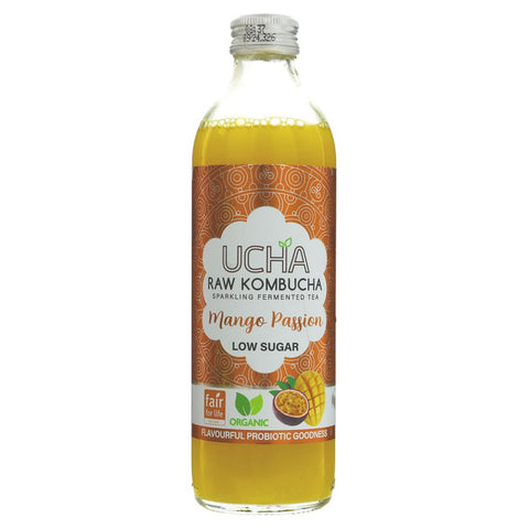 Ucha Kombucha Mango Passion 350ML (Pack of 12)