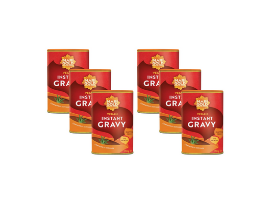 Marigold Vegan Instant Gravy - Gluten & MSG Free - 170g (Pack of 6)