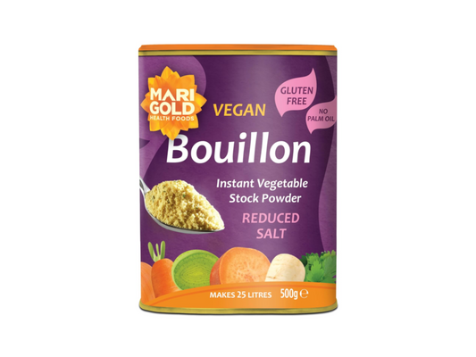 Marigold Vegan Bouillon Instant Vegetable Stock Powder Reduced Salt, 500g