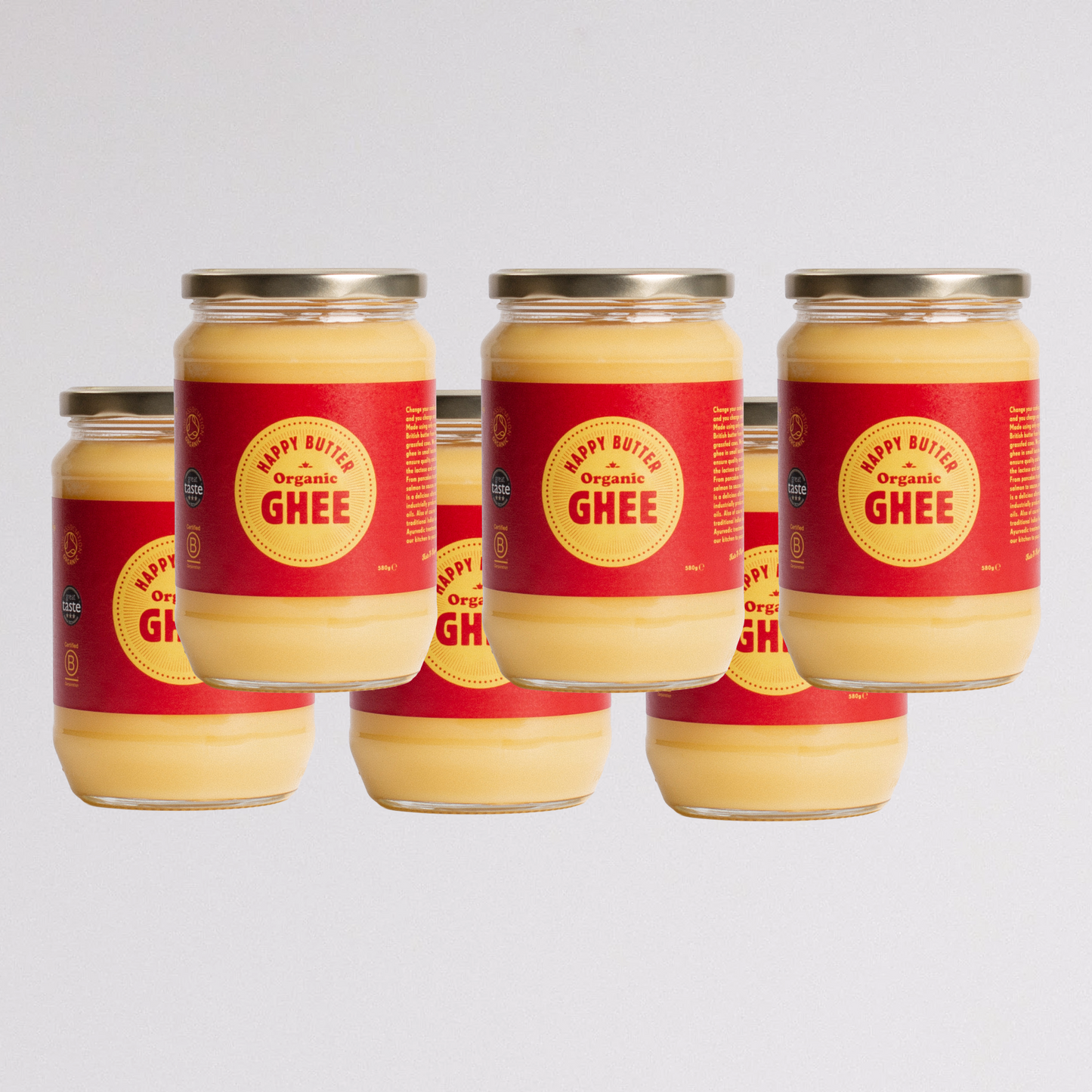 Happy Butter Ghee 580g (Pack of 6)