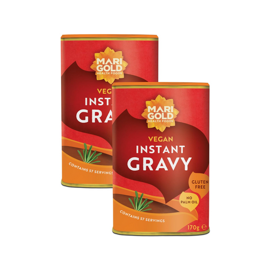 Marigold Vegan Instant Gravy - Gluten & MSG Free - 170g (Pack of 2)