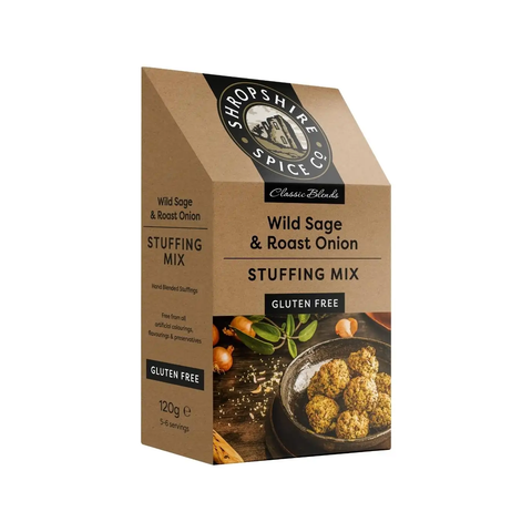 Shropshire Spice Gluten Free Sage & Onion Stuffing Mix 120g (Pack of 6)