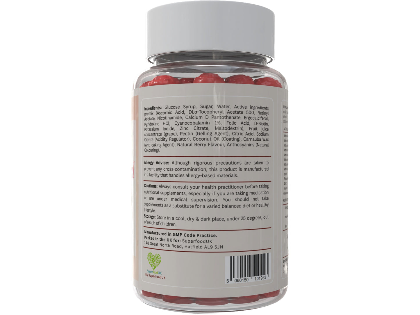 VivaGummies Kids Multivitamin & Mineral Gummies ÃÂ¢ÃÂÃÂ Natural Berry Flavour ÃÂ¢ÃÂÃÂ with Vitamins A, B Complex, C, D, E, Biotin, Zinc ÃÂ¢ÃÂÃÂ No Artificial Colours ÃÂ¢ÃÂÃÂ Vegetarian & Vegan - 60 Gummies