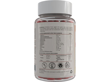 VivaGummies Kids Multivitamin & Mineral Gummies ÃÂ¢ÃÂÃÂ Natural Berry Flavour ÃÂ¢ÃÂÃÂ with Vitamins A, B Complex, C, D, E, Biotin, Zinc ÃÂ¢ÃÂÃÂ No Artificial Colours ÃÂ¢ÃÂÃÂ Vegetarian & Vegan - 60 Gummies