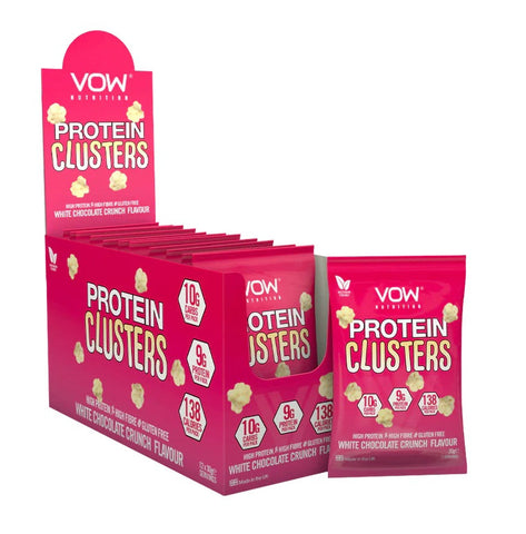 Vow Nutrition Protein Clusters White Chocolate 30g (Pack of 12)