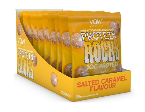 Vow Nutrition Protein Rocks Salted Caramel 45g (Pack of 10)