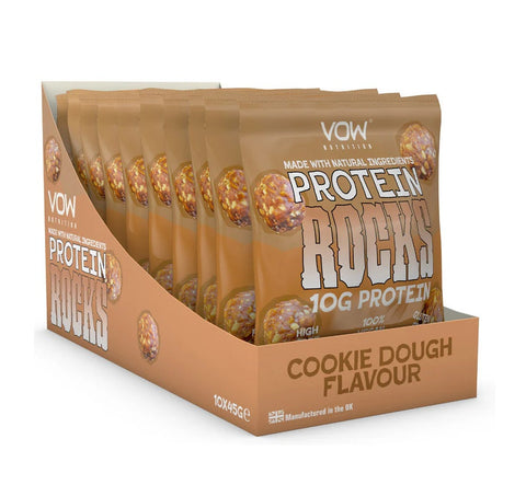 Vow Nutrition Protein Rocks Cookie Dough 45g (Pack of 10)