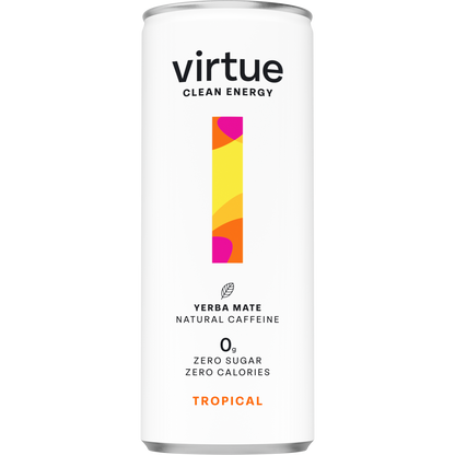 Virtue Drinks Clean Energy - Tropical 250ml (Pack of 12)