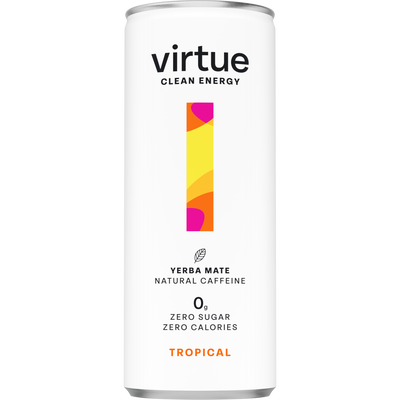 Virtue Drinks Clean Energy - Tropical 250ml (Pack of 12)