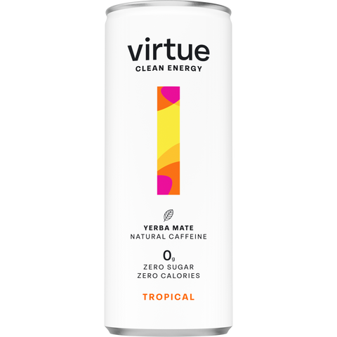 Virtue Drinks Clean Energy - Tropical 250ml (Pack of 12)