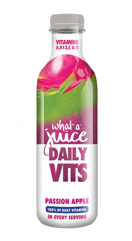 What a Juice Daily Vits - Passion Apple 750ml (Pack of 6)