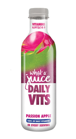 What a Juice Daily Vits - Passion Apple 750ml (Pack of 6)