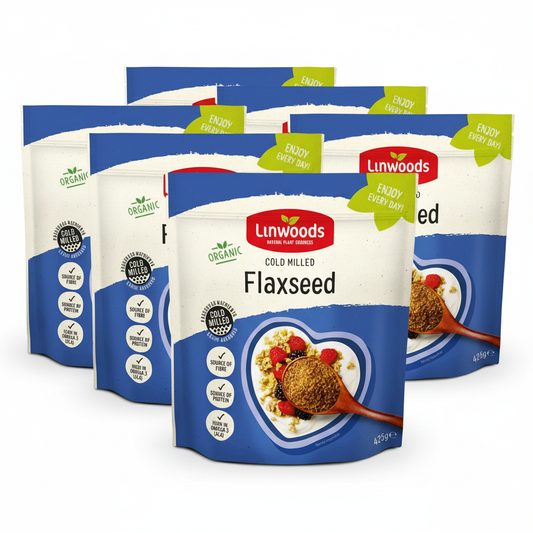 Linwoods Milled Organic Flaxseed 425g (Pack of 6)