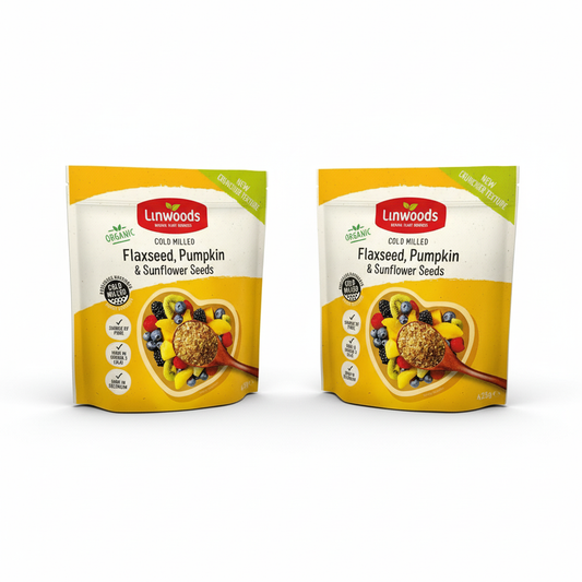 Linwoods Organic Milled Flaxseed, Sunflower & Pumpkin Seed 425gm (Pack of 2)
