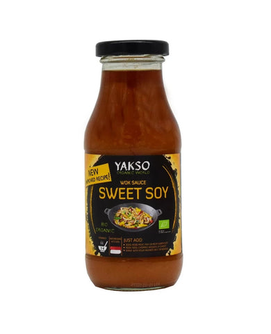 Yakso Organic Wok Sauce Sweet Soy 240ml (Pack of 6)