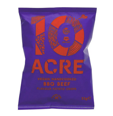 Ten Acre Crisps BBQ Beef Crisps 35g (Pack of 20)