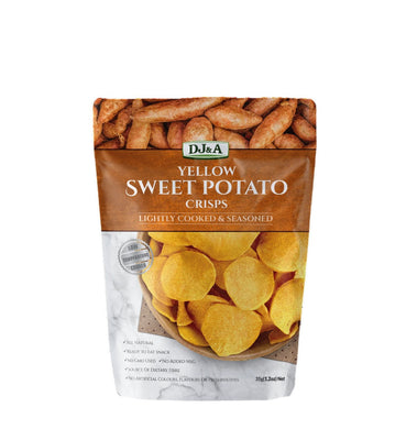 Dj&A Yellow Sweet Potato Crisps 35g (Pack of 10)