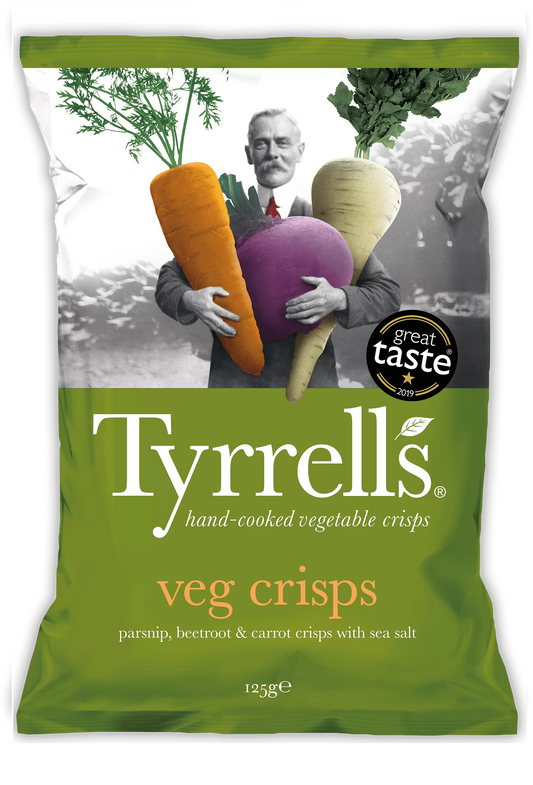 Tyrrells Mixed Root Veg Crisps 125g (Pack of 12)