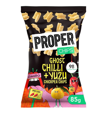 Properchips Ghost Chilli Chickpea Chips 85g (Pack of 8)