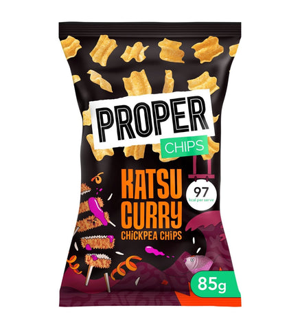 Properchips Katsu Curry Chickpea Chips 85g (Pack of 8)