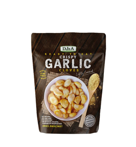 Dj&A Crispy Garlic Cloves 45g (Pack of 12)