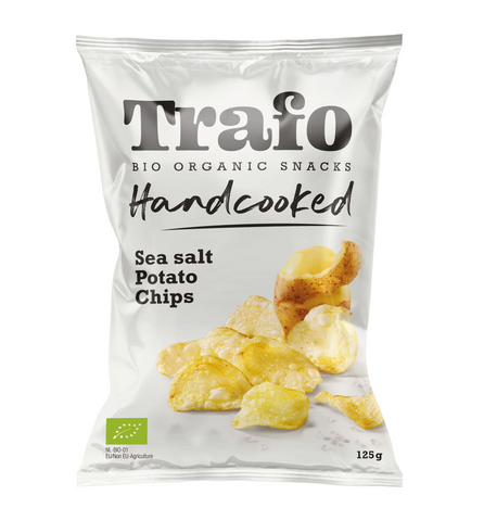 Trafo Sea Salt Potato Crisps Organic 125g (Pack of 10)