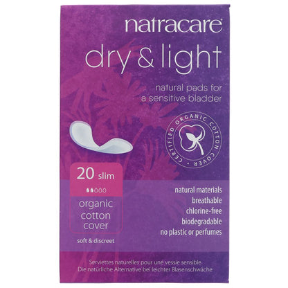 Natracare Dry & Light Incontinence Pads Plus x 16