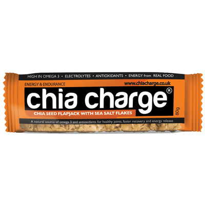 Chia Charge Sea Salt Flakes Chia Seed Flapjack 80g (Pack of 20)