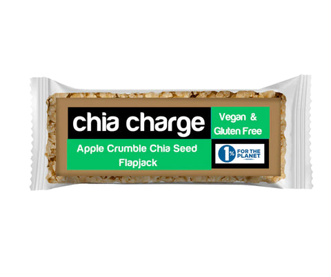 Chia Charge Vegan Apple Crumble & Chia Flapjack 30g (Pack of 20)