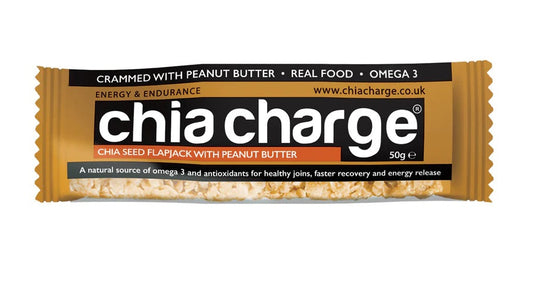 Chia Charge Peanut Butter Flapjack 50g (Pack of 12)
