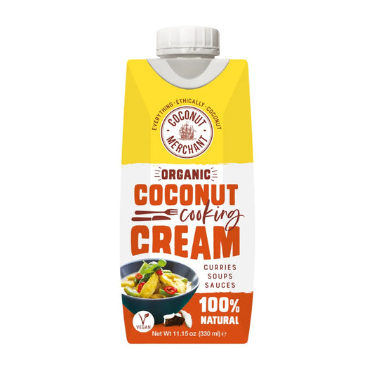 Coconut Merchant Organic Coconut Cream 330ml (Pack of 6)