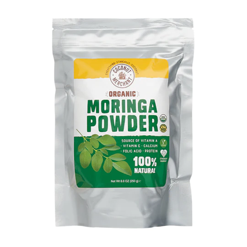 Coconut Merchant Organic Moringa Powder 250g (Pack of 6)