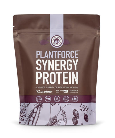 Plantforce Synergy Protein Chocolate - Raw Vegan Proteins  - 800g