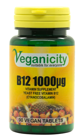 Veganicity B12 1000mcg 90 Vtabs (Pack of 12)