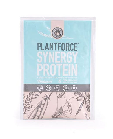 Plantforce Synergy Protein Natural - Raw Vegan Proteins - 10 x 20g Satchets