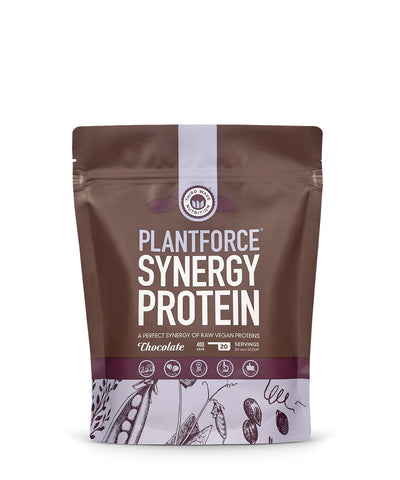 Plantforce Synergy Protein Chocolate - Raw Vegan Proteins  - 400g