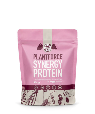 Plantforce Synergy Protein Berry - Raw Vegan Proteins  - 400g